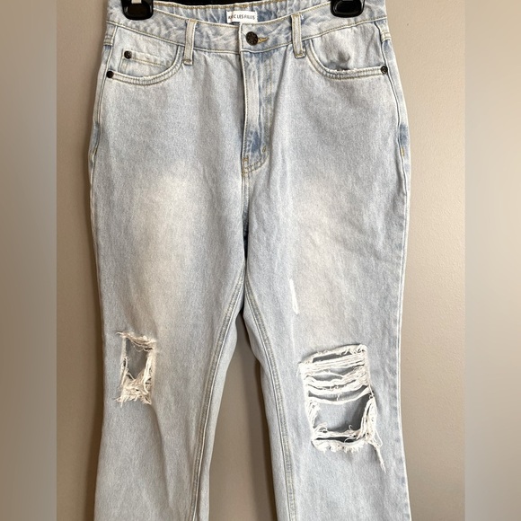 Anthropologie Avec Les Filles Distressed with Slits Size 28 - Picture 3 of 9